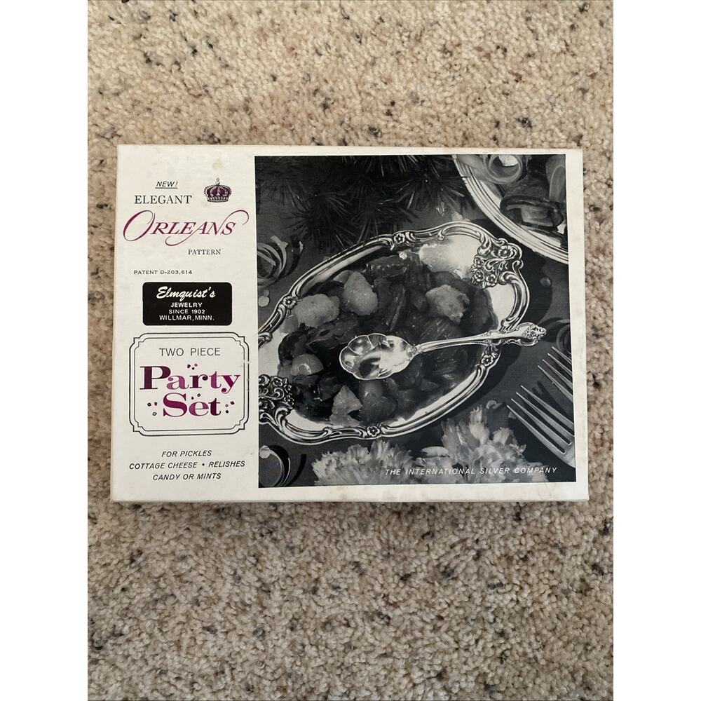 The International Silver Company Orleans Pattern Two-piece Party Set